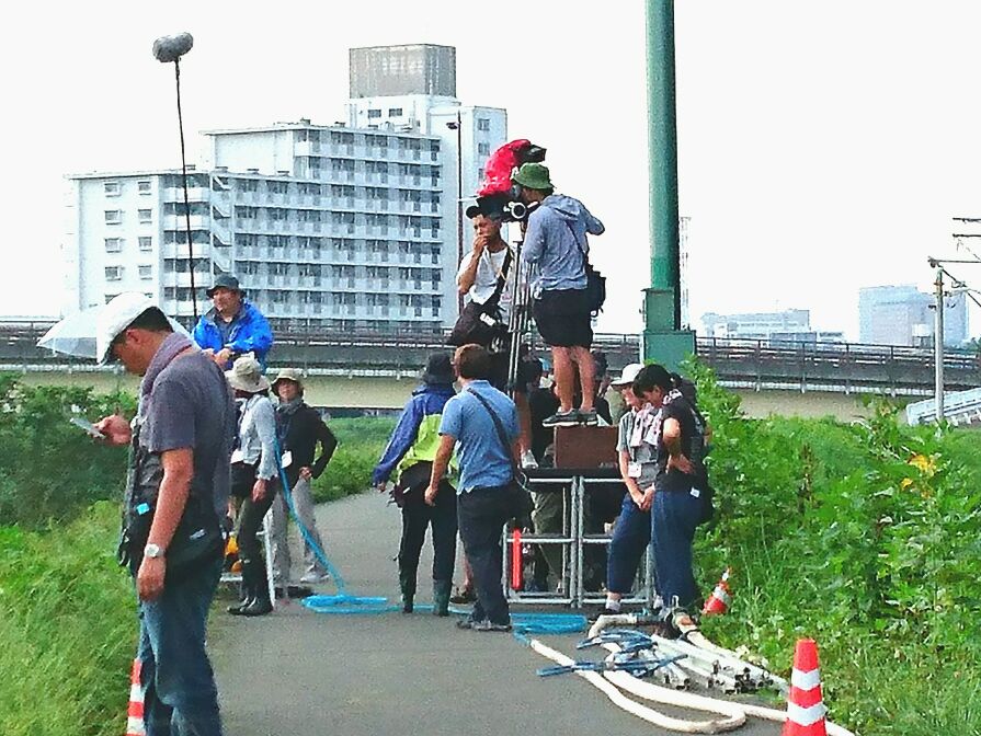 「寝ても覚めても」撮影風景